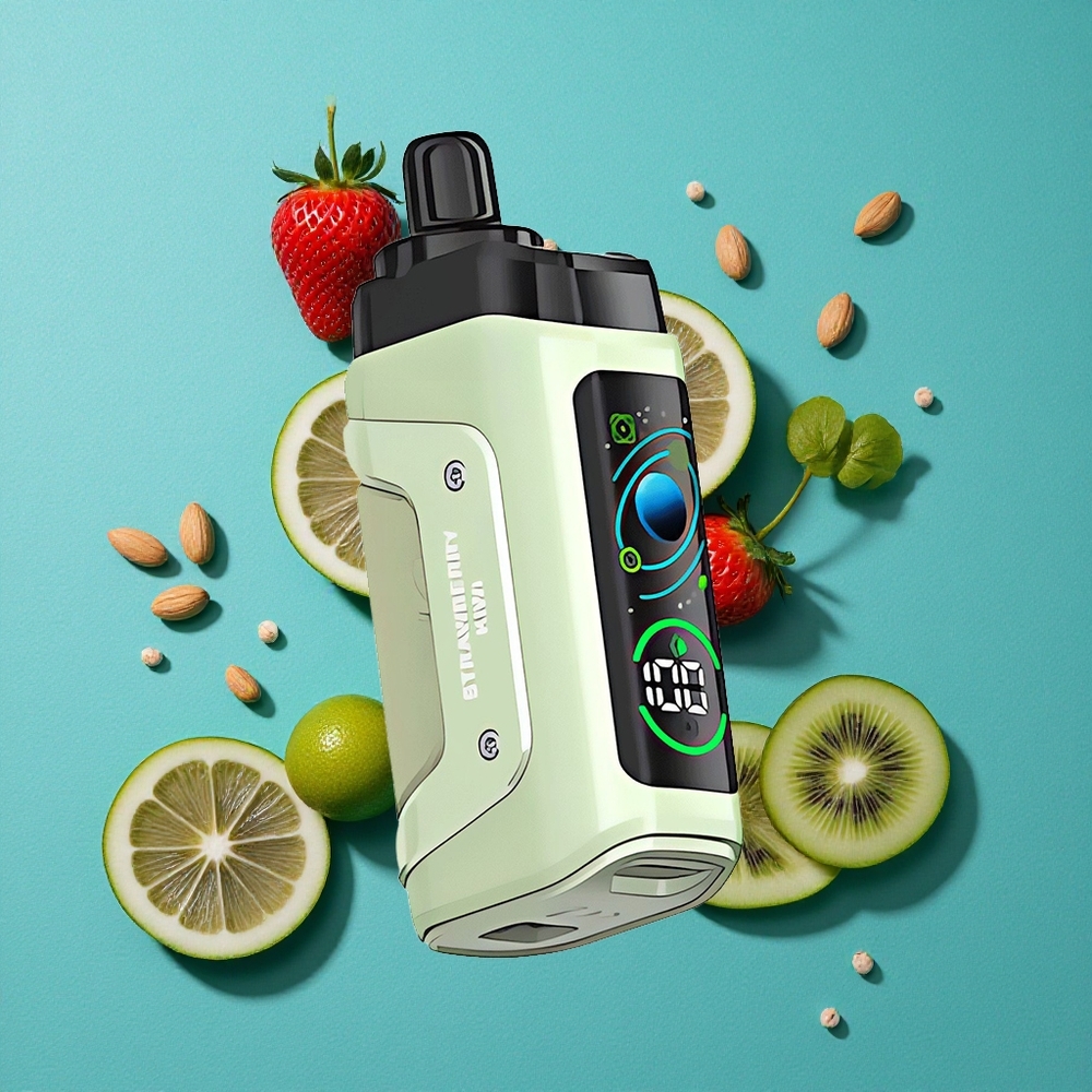 Aardbei-Kiwi Razz Bar Wegwerp Vape 45000 Puffs Met Aanpasbare Luchtstroom en Type-C Oplaadbaar