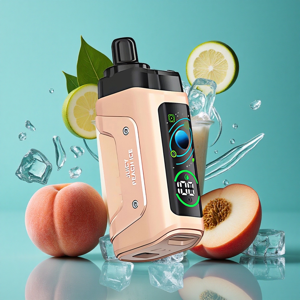 Sappig perzikijs Razz Bar 45000 Puffs Wegwerp Vape – Aanpasbare Luchtstroom & Type-C Oplaadbaar