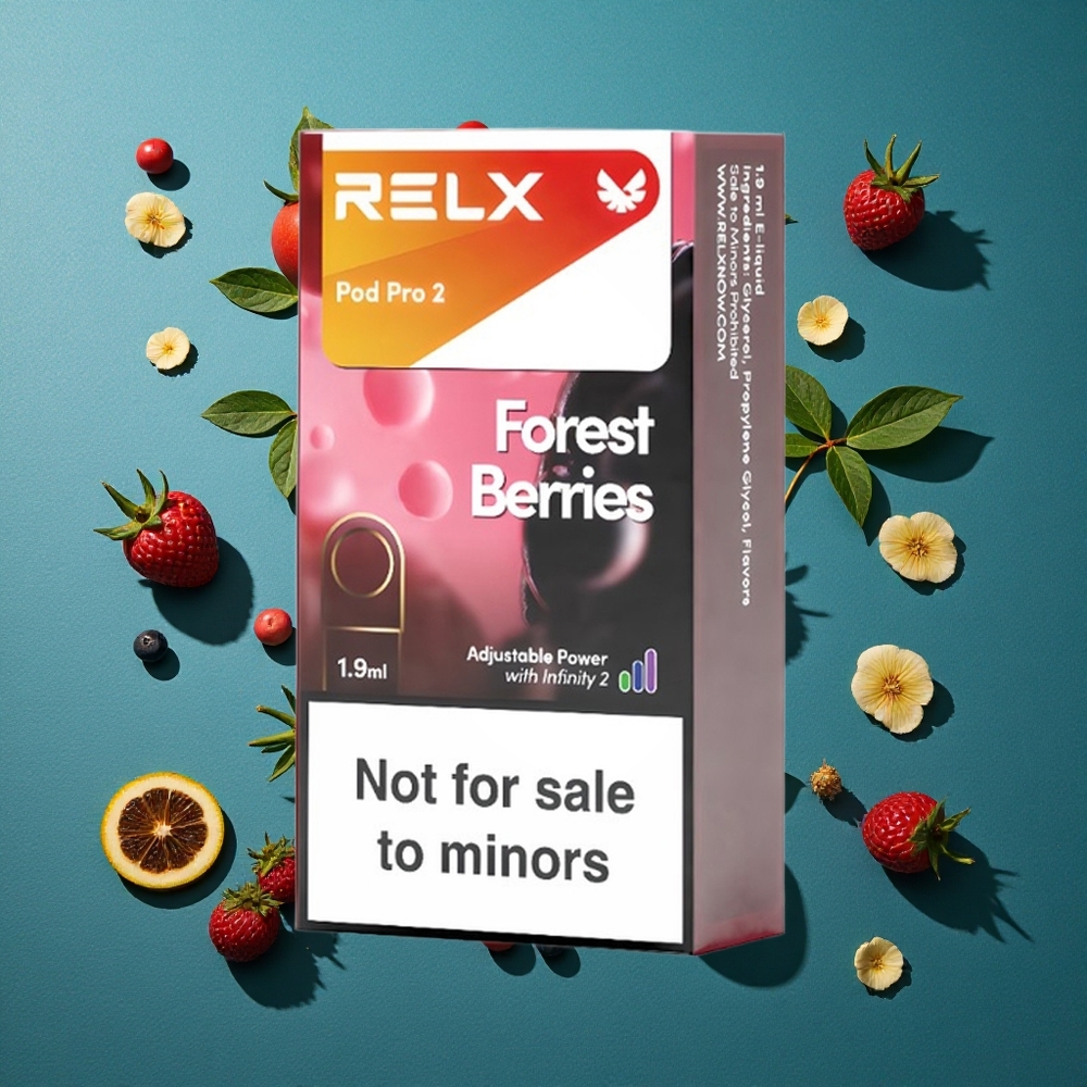 Bosbes & Framboos RELX Pod Pro 2 600 puff 1.9ml Nicotinevrij