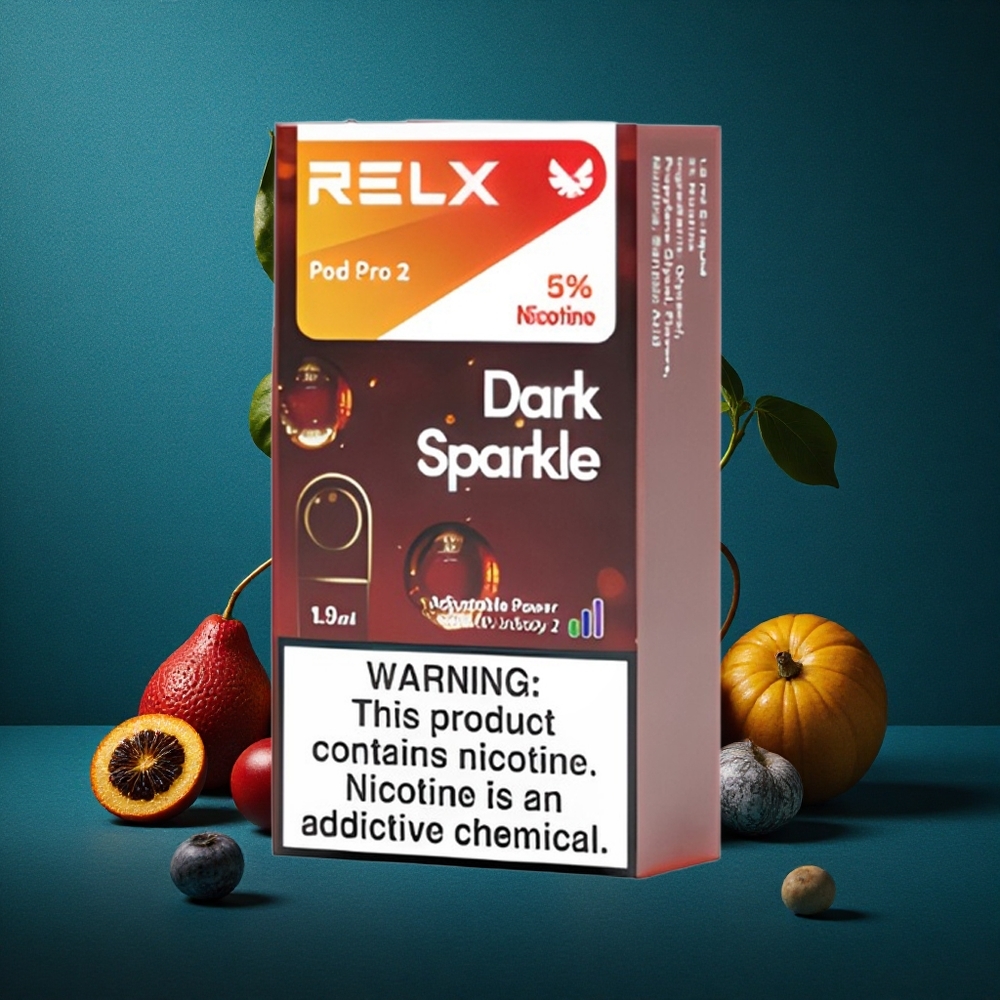Donkere Glans RELX Pod Pro 2 600 Puff 1.9ml Capaciteit 5% Nicotine Boost Mode (8W)