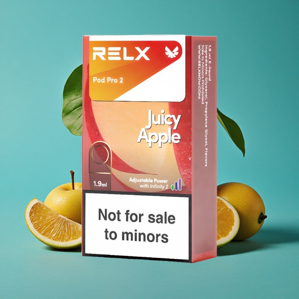 Frisse Appel RELX Pod Pro 2 600 Puff 1.9ml Nicotinevrij