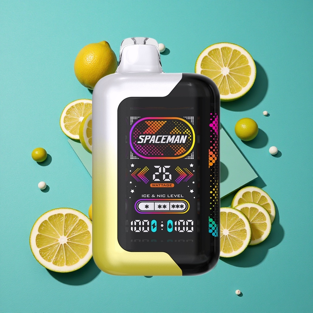 Citroen Pop SMOK SPACEMAN SP40000 Wegwerp Vape 40000 Trekken Met 20ml Vloeistof