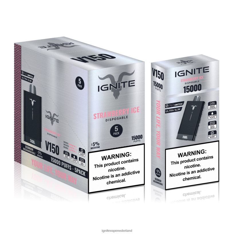 aardbei appel watermeloen VNV4HP91 - Ignite Nederland IGNITE V150 vape-pen 5-pack