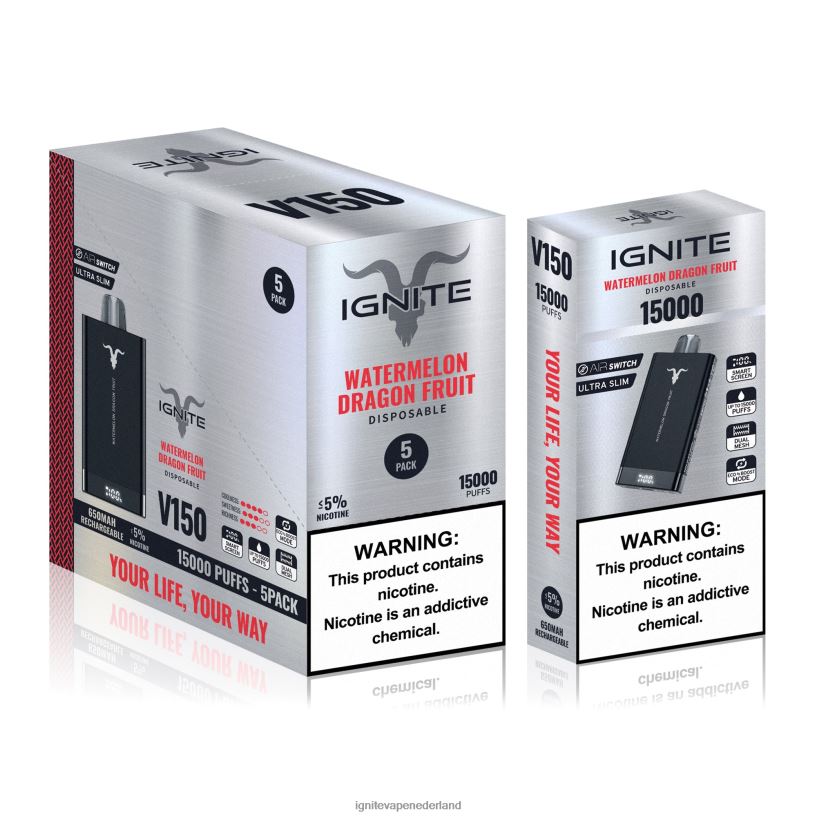 kersen banaan VNV4HP83 - Ignite vape amsterdam IGNITE V150 vape-pen 5-pack