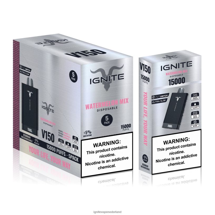 limonade van drakenfruit VNV4HP84 - Ignite vape nicotine IGNITE V150 vape-pen 5-pack
