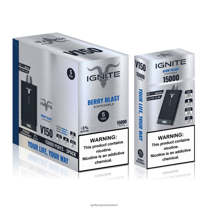 watermeloen ijs VNV4HP94 - Ignite vape nicotine IGNITE V150 vape-pen 5-pack