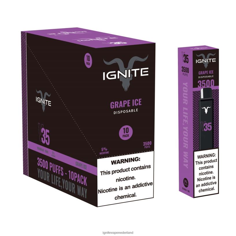 aardbei appel watermeloen VNV4HP126 - Ignite vape Europe IGNITE V35 vape-pen 10-pack