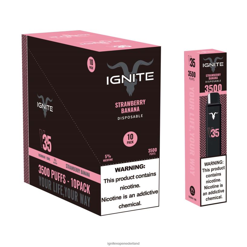 bananen ijs VNV4HP16 - Ignite vape Europe IGNITE V35 vape-pen 10-pack