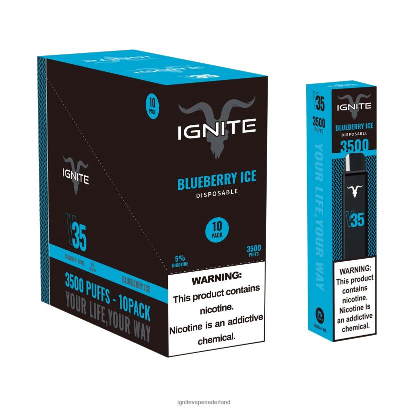 bananen ijs VNV4HP16 - Ignite vape Europe IGNITE V35 vape-pen 10-pack