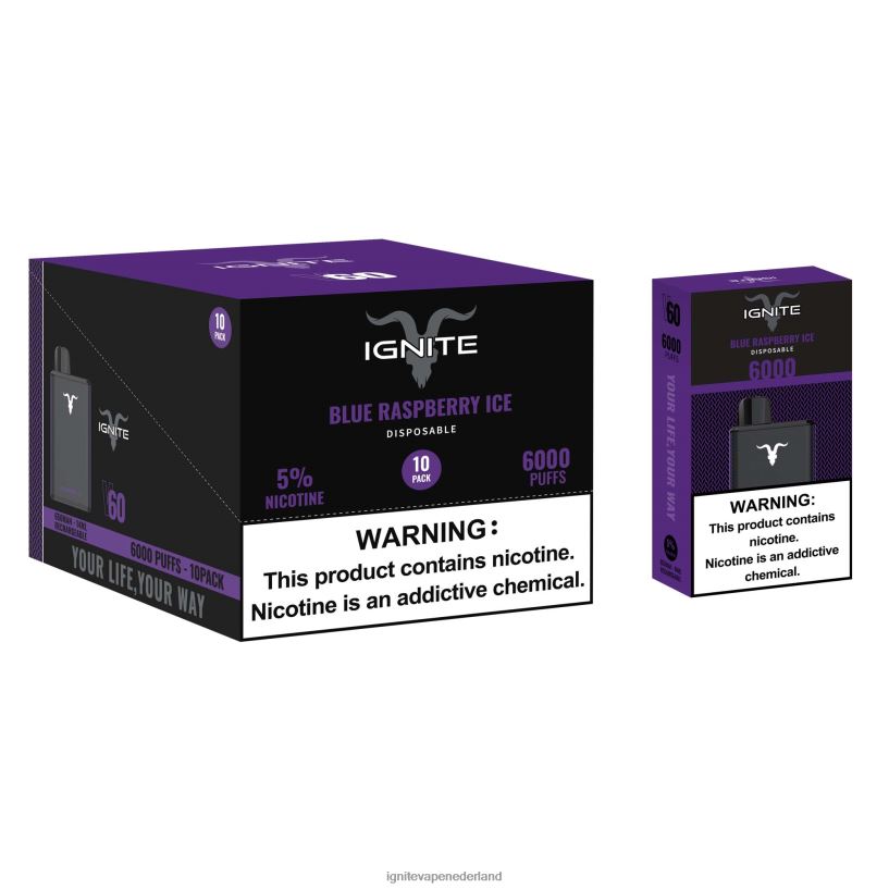 bananen ijs VNV4HP1 - Ignite Nederland IGNITE V60 vape-pen 10-pack